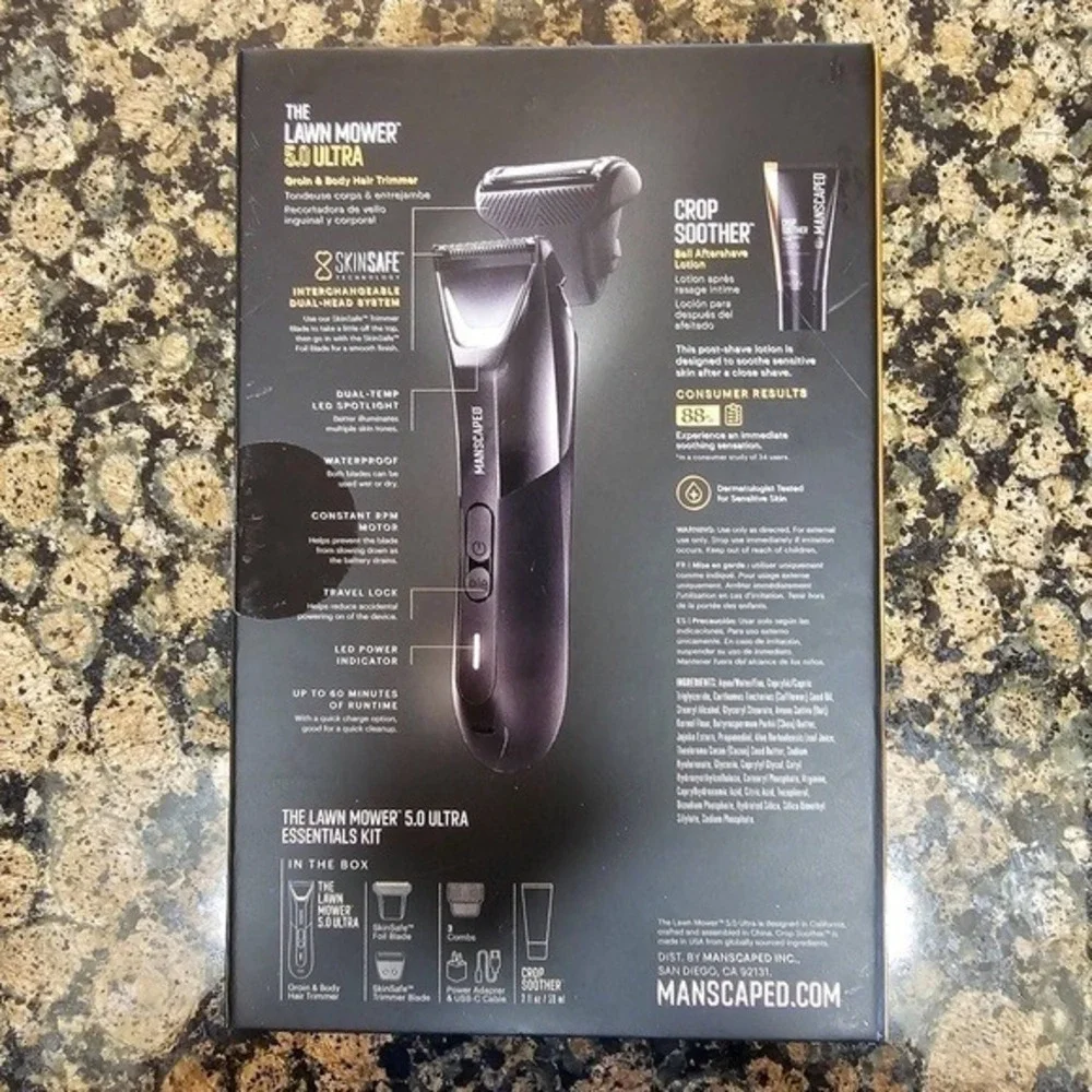 2x - MANSCAPED The Lawn Mower 5.0 Ultra Essentials Kit Electric Trimmer Shaver
